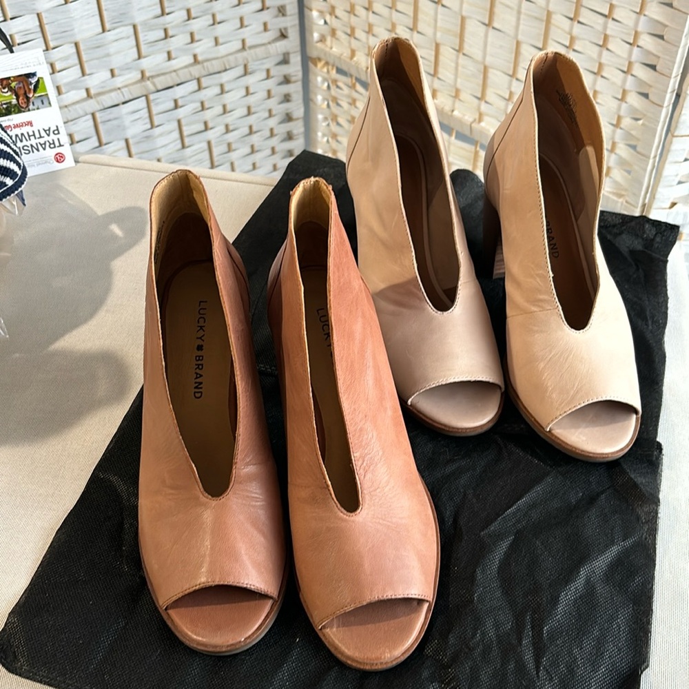 Lucky Brand leather Theria booties 🍀🐎